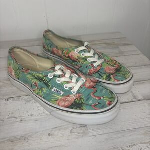 Vans Van Doren Ultracush Deluxe Mint Green Flamingos Shoes Men’s 6/Women’s 7.5